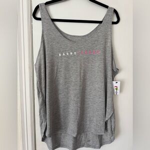 Pure Barre Barre Lover Gray Tank Top